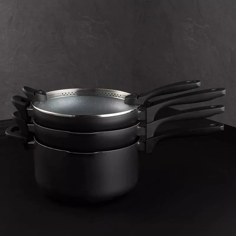 Cookware set Russell Hobbs RH01840EU7 — 4-piece stackable metallic marble