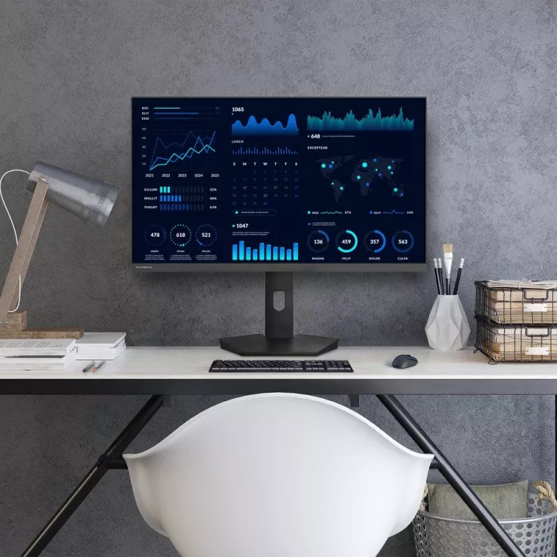 LCD Monitor | THOMSON | 27 | 1920 x 1080 pixels | Full HD | Native aspect ratio 16:9 | Flat | M27FB5C15