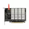 DeLOCK PCI Express x16 Card to 5 x internal M.2 Key B / SATA