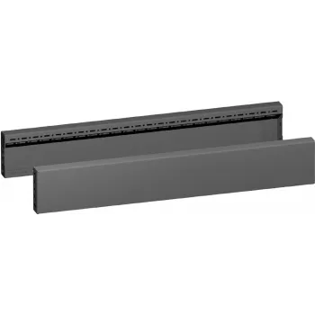 Trim panel Rittal VX 8660.034 Black Steel 800mm Depth 100mm Height