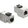 Keystone module DELOCK 90835, flat RJ-45, silver/black, 16.2×35.9×19.6 mm