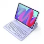 Wireless Bluetooth Keyboard Inateck KB04002 — QWERTY layout, built‑in 280 mAh battery, touchpad, purple — compatible with iPad Air 11 inch (6th/7th Gen)
