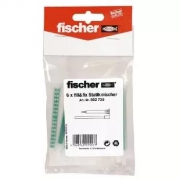 Fischer 502735 Fill & Fix replacement static mixers, 6 pieces