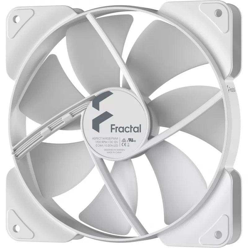 Fan Fractal Design Aspect 14 RGB PWM 14 cm White 500-1700 RPM