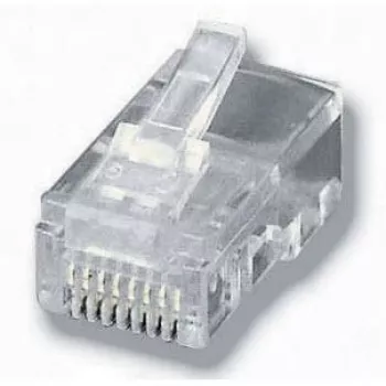 Equip Modular Plug for Flat Cable, RJ-45 (8P8C), Transparent, 0.65 g, 11.7 mm, 21.3 mm, 7.2 mm