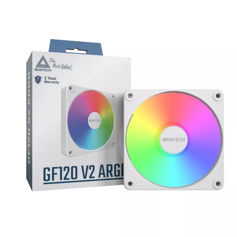 Montech GF120 V2 ARGB Computer case Fan module 12 cm White 1 pc(s)