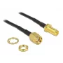 Coaxial Cable DeLOCK 88876 RP-SMA Standard 0.2m Black