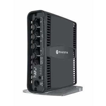 Mikrotik hAP ax2 wireless router Gigabit Ethernet Dual-band (2.4 GHz / 5 GHz) Black