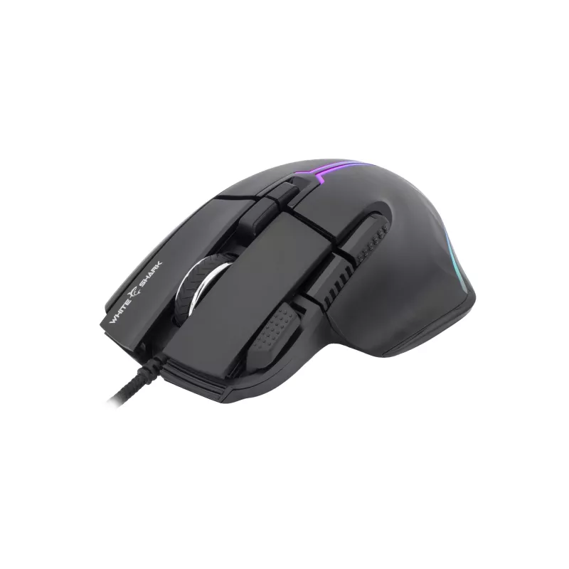 Mouse White Shark MARROK Black USB Type-A