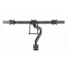 Desk monitor mount GEMBIRD MA-DA3-03, 3-arm, gas spring, VESA 75–100x100, supports 3 displays up to 27 inch, max 18 kg, black