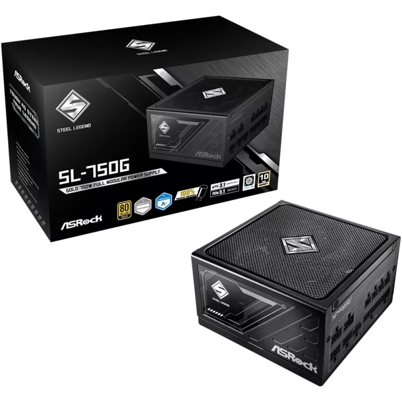 Power Supply ASRock STEEL LEGEND 750W 80 Plus Gold