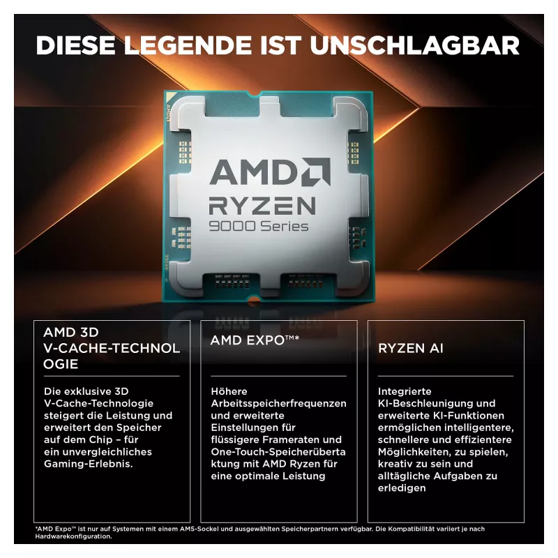 HP OMEN 35L GT16-1072ng AMD Ryzen™ 7 9800X3D Gaming PC