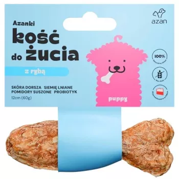 Dog treat Brit AZANKI Cod Bone with Probiotic Puppy fish-shaped 12 cm, 60 g, grain-free, for juniors