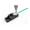 DeLOCK Keystone LSA Set RJ45 RJ11 Cat.6 black clip-on holder