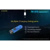 Keychain flashlight Nitecore TIKI GITD BLUE — grey, USB rechargeable, 1 lm, 55 mm, 12 g, IP66, shockproof