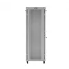 Rack cabinet LANBERG FF01-8047-12SL 47U 800x1000 mm grey with front and rear glass doors and LCD panel space