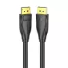 DisplayPort 1.4 cable Vention HCCBI, 3 m, 8K@60Hz / 4K@120Hz, 80 Gbit/s, gold-plated contacts, black