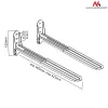 Mounting kit Maclean MC-776 B Black