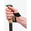 Trekking poles Black Diamond Trail Cork, adjustable 100–140 cm, aluminium, cork/EVA handle, 3-segment, green/beige