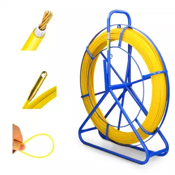 Extralink Cable pulling rod Pilot 3.8mm 50m glass fibre FRP, d. 3.8mm, l. 50m, yellow