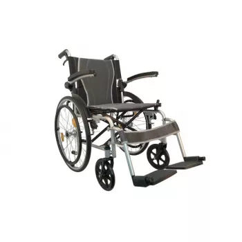 ANTAR AT52311 Aluminium Lightweight Foldable Wheelchair, Seat Width 46 cm, Max User Weight 115 kg