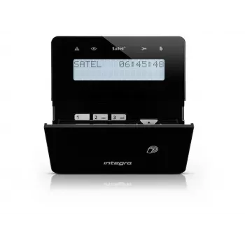 Wireless keypad SATEL INT-KWRL2-B Black — wireless control panel for alarm systems