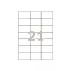 Avery - Labels - White - 42,3 X 70 Mm 2100 label(s) (100 Sheets X 21) (3652)