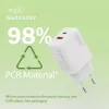 AC Indoor USB GaN Charger DIGITUS DA-10301 — 30W, 1× USB-C, 1× USB-A, 100–240V, white