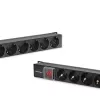 Qoltec Aluminum PDU for RACK | 16A | 16 x Schuko | Vertical | 1.8m