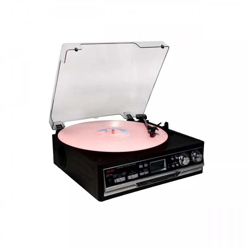 Turntable AKAI ATT-15SE model ATT-300CC — belt-drive record player, manual operation, for 33/45 RPM vinyl