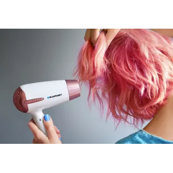 Hairdryer BLAUPUNKT HDD301RO — 1200W, 3 heat levels, 2 speeds, cool shot, foldable handle, white