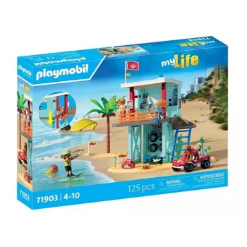 Playset PLAYMOBIL Rescue Tower and Beach Buggy 71903 – playset with tower and buggy
