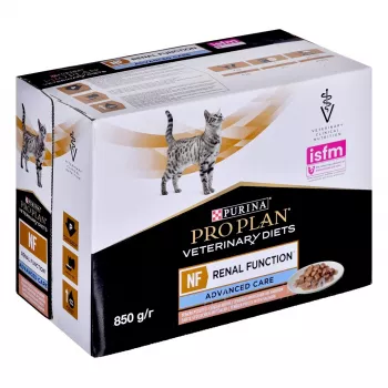 Wet cat food Purina Nestlé NF Renal Function Feline Salmon 10 x 85 g veterinary diet