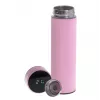 Thermal Flask Adler AD 4506P stainless steel with silicone sleeve, pink, vacuum insulated