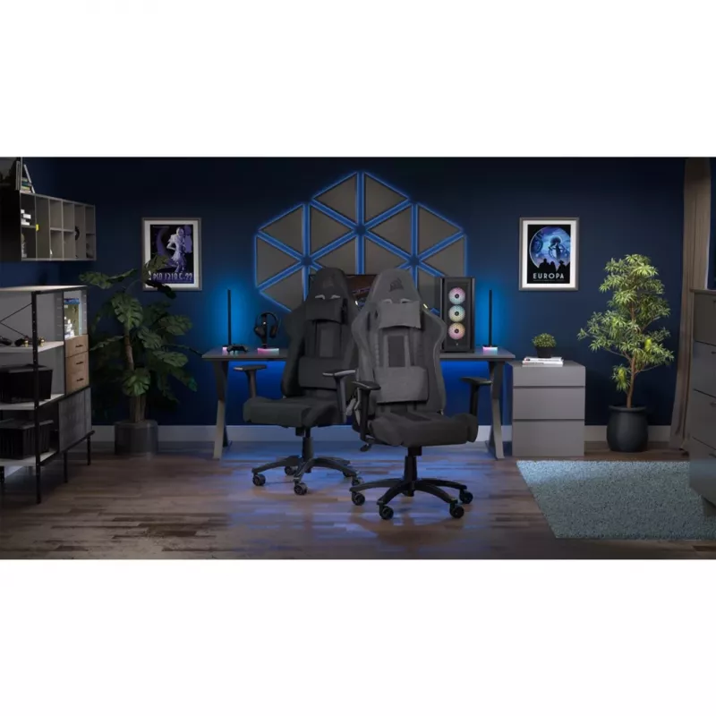 CORSAIR - TC100 RELAXED Gaming Chair (Fabric - Grey/Black