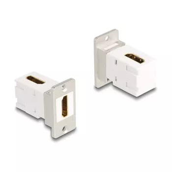 DeLOCK keystone module 67167 Flat Angled HDMI Silver White