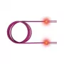 ZVK GmbH EasyLan FO LED Patch Cord Premium, Duplex - Patch-Cable - LC Multi-Mode (M) to LC Multi-Mode (M) - 1 m - Fibre Optic - Duplex - 50/125 micrometre - OM4 - heather violet, R