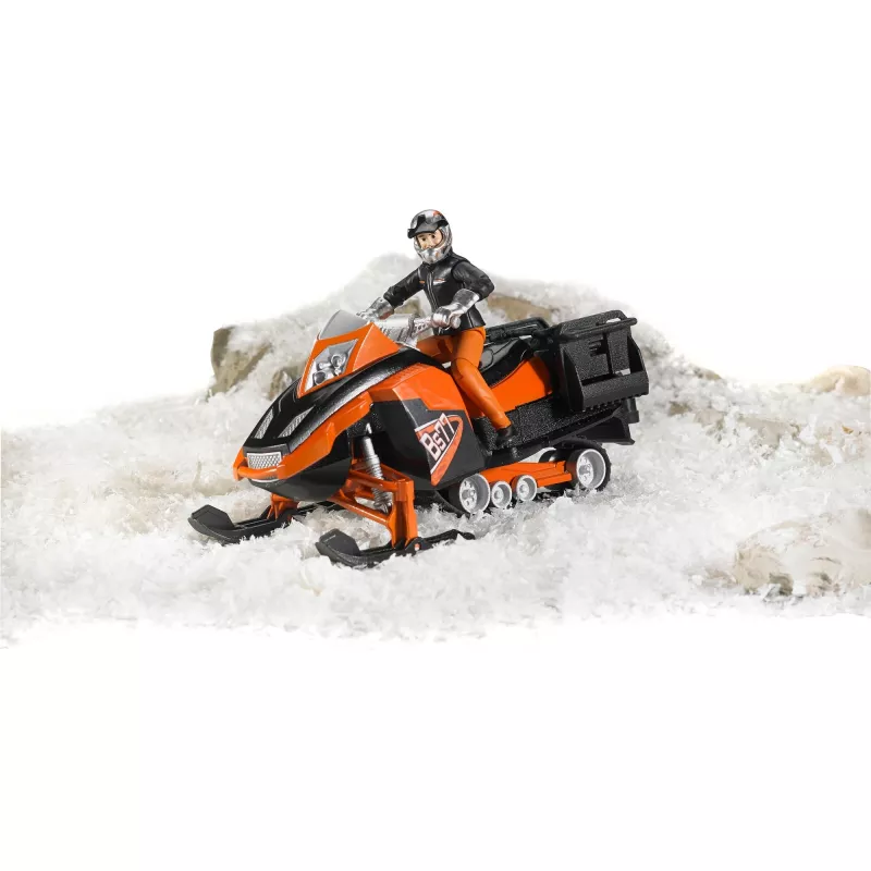 Bruder Snowmobile with driver