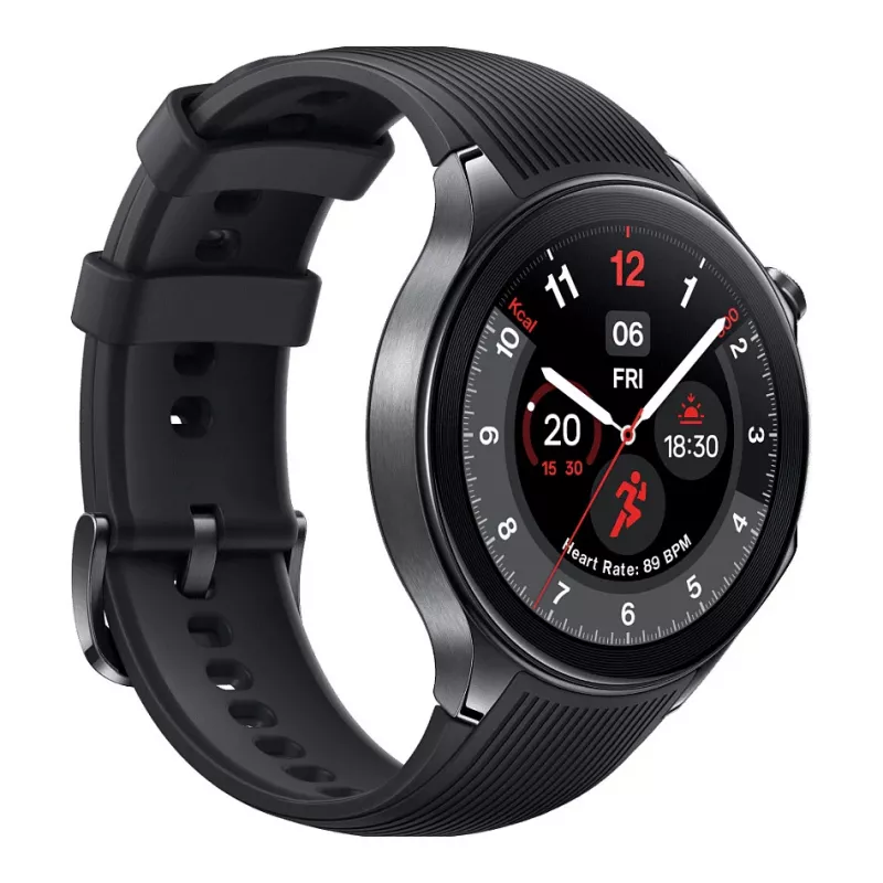 OnePlus Watch 2 - 46 mm - smart watch with strap - Fluoroelastomer - Wrist size: 140-210 mm - Display 3.63 cm (1.43)