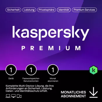 Kaspersky Premium – 1 Devices, 1 Month - Subscription (ABO) – ESD-DownloadESD