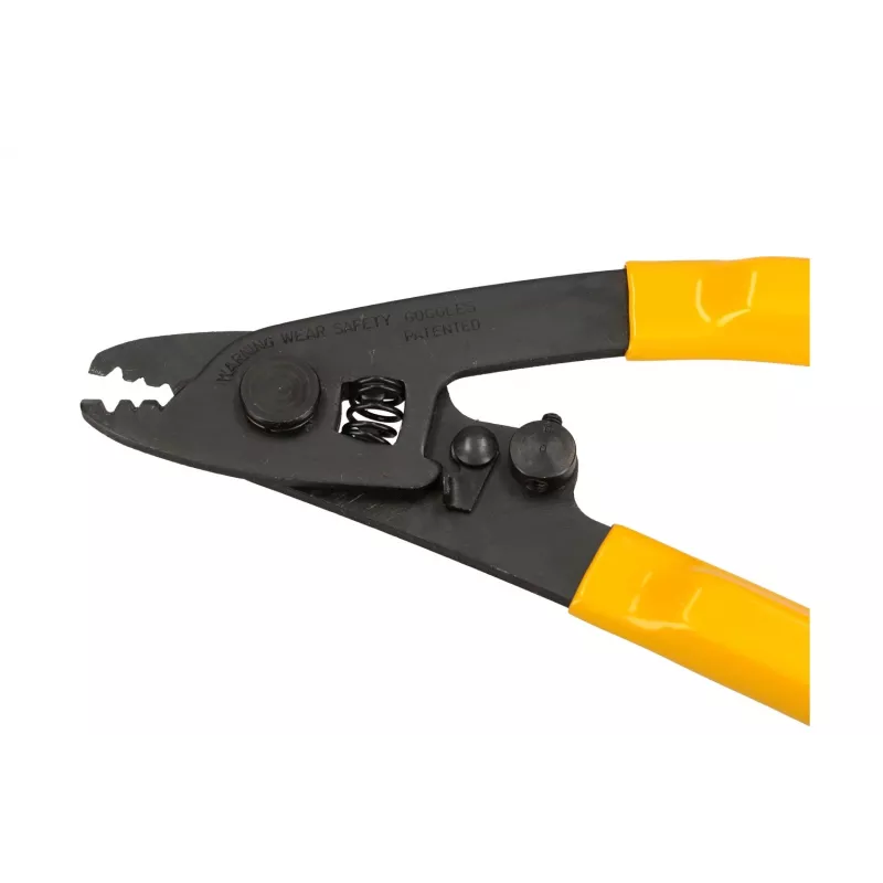 Fiber optic stripper Extralink CFS-3 for 2–3 mm, 0.9 mm and 0.125 mm fibers, black/yellow