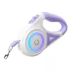 Retractable dog leash Rojeco Dog Automatic Leash LED 5 m — purple, retractable with LED light