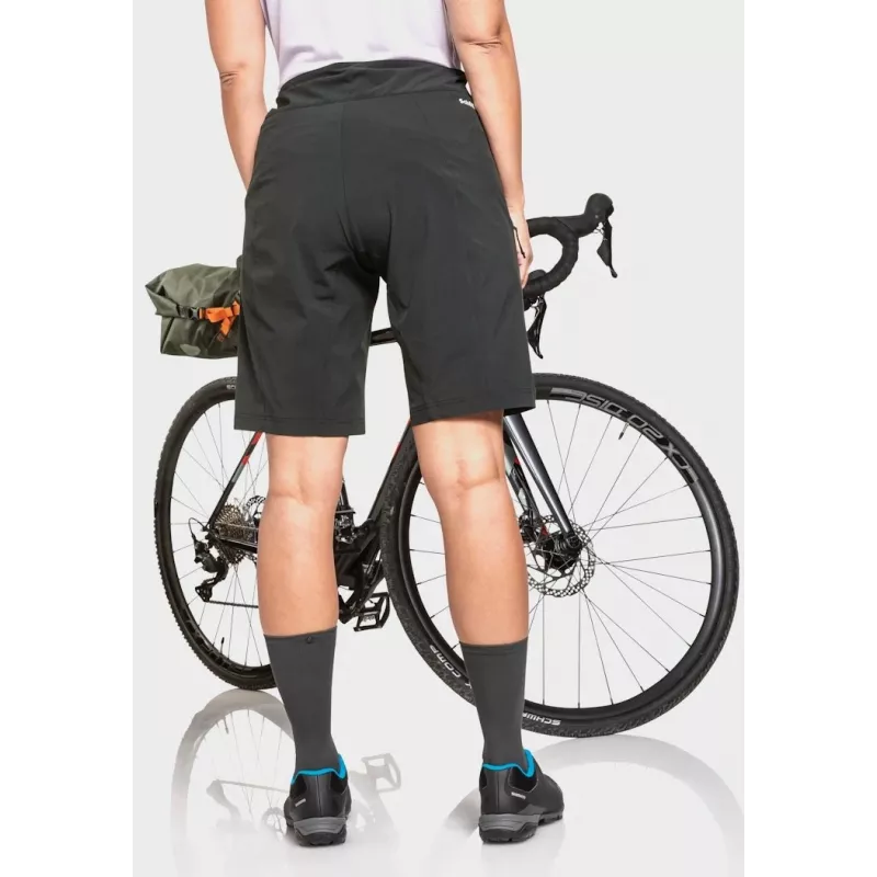 Cycling shorts Schöffel Danube — women's, black, size S