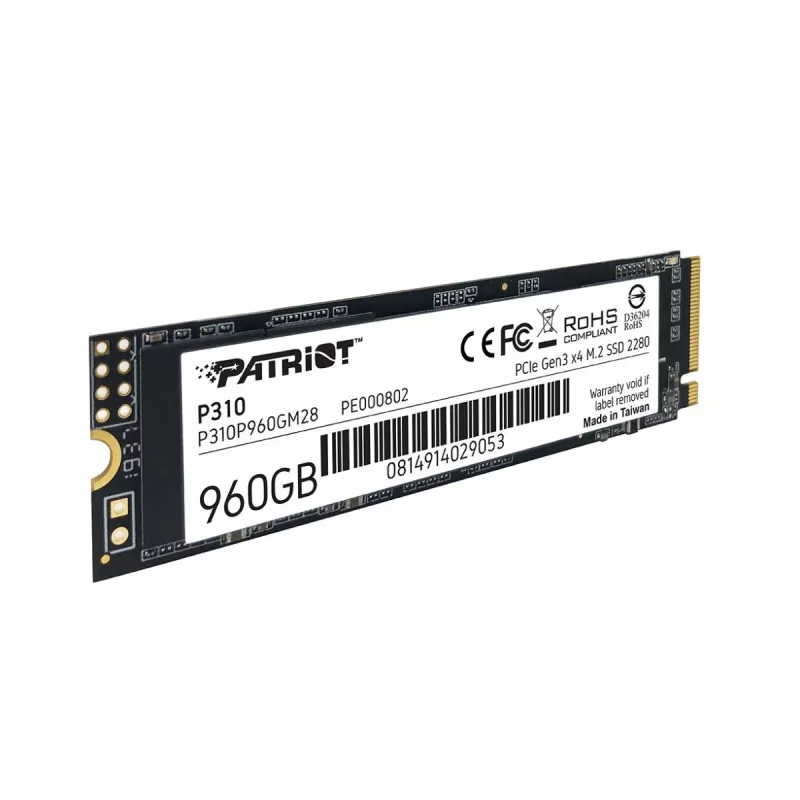 SSD drive Patriot Memory 960GB M.2 PCI Express 4.0 NVMe P310P960GM28