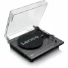 Belt-drive audio turntable Lenco LS-10 Black with built-in speakers, 33/45 RPM, RCA out, headphone jack