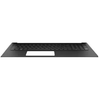 Housing base with Dutch keyboard for HP 15 laptops, grey/silver - L24637-B31