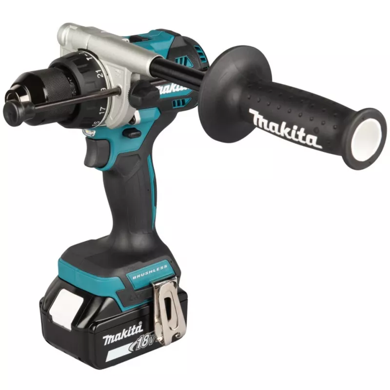 Cordless Impact Drill Driver DHP492RTJ, 18Volt (Blue/black, 2x Lithium-Ion-Battery 5,0Ah, MAKPAC Gr.2)