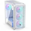 Endorfy Arx 700 ARGB PC-Enclosure, Midi-Tower, ATX, Tempered Glass - including 4x 140-mm-ARGB-Fan, White (EY2A017)