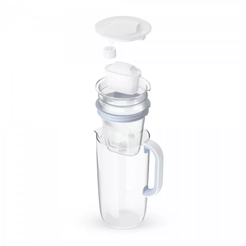 Countertop water filter BRITA 1050452, MAXTRA, 2.5 L tank (1.4 L filtered), Blue/White