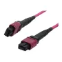 LWL-MTP-Female Patch Cable OM4 LowLoss(ELite), 12 fibre, Type B crossed, heather violet, 10m, Synergy 21 (S216791)